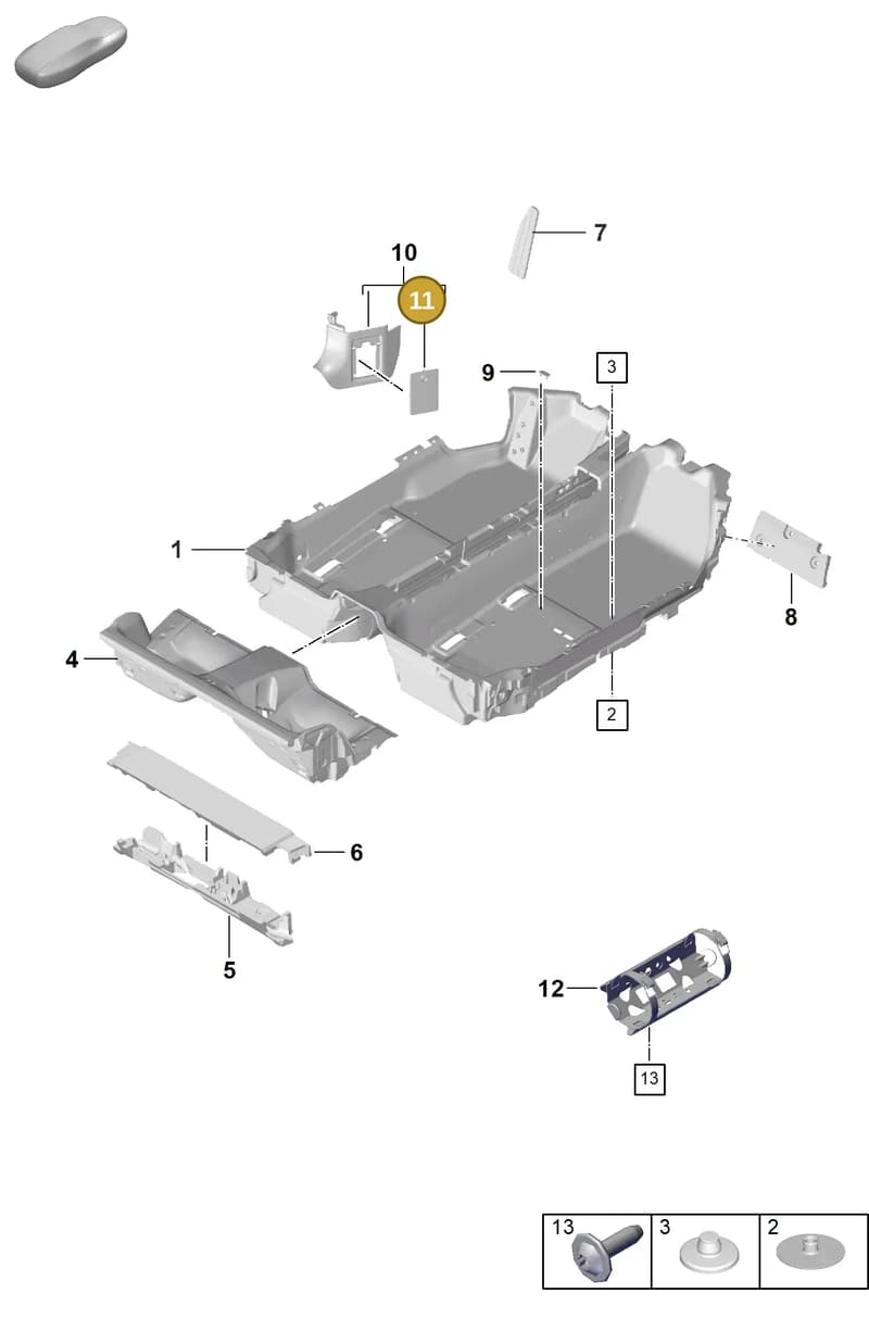 992867926OG6 — Porsche 911 (2018-2024) diagram p53807130, position 11