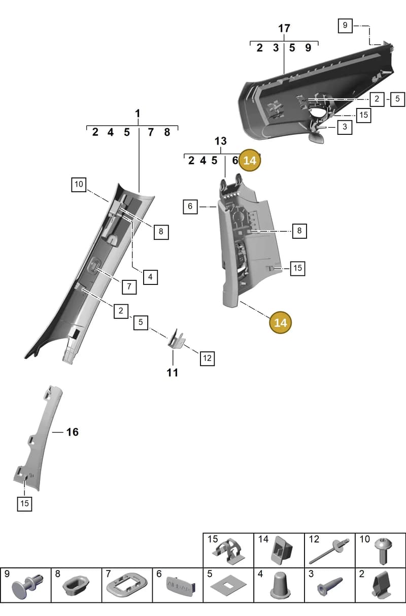 992867971 — Porsche 911 (2024-2025) diagram p63807200, position 14