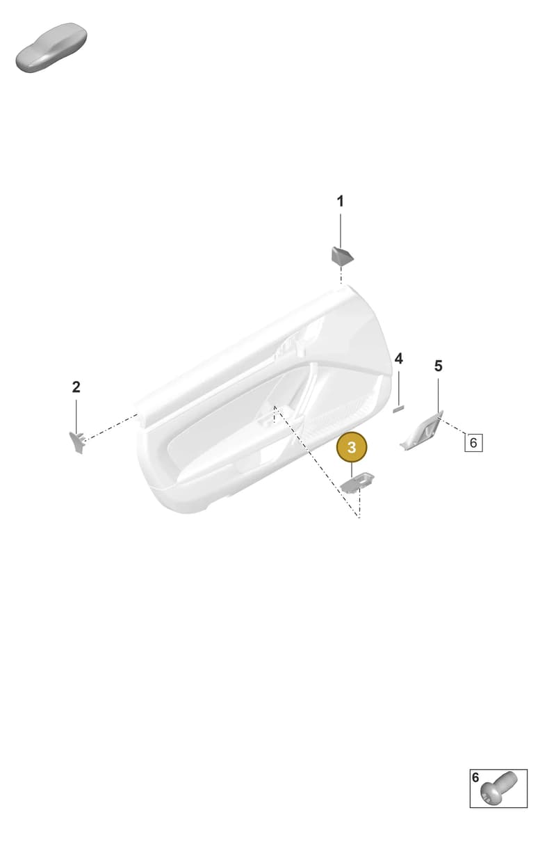 9928683556N3 — Porsche GT3 RS (2021-) diagram p59808911, position 3