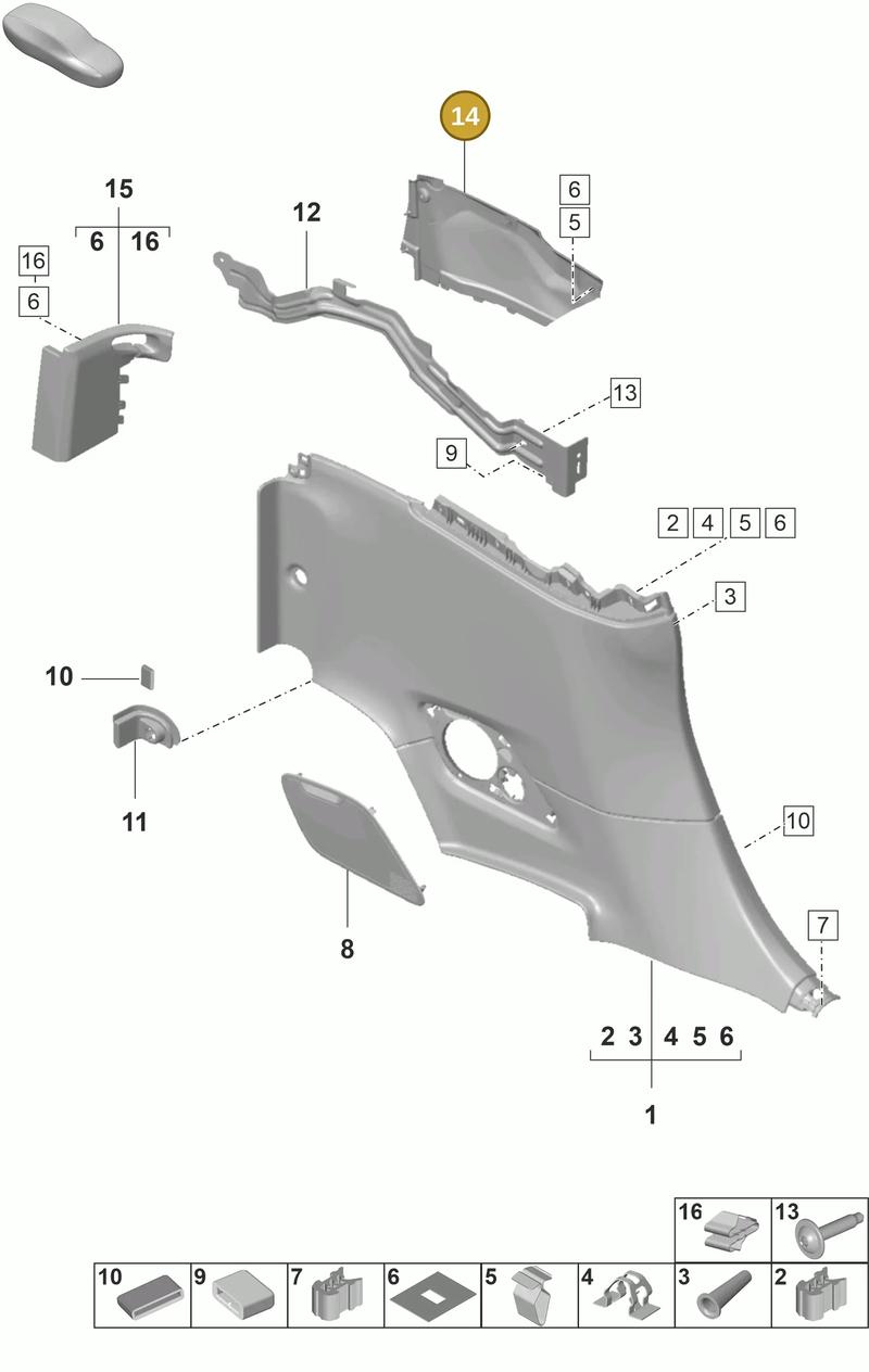 992868362 — Porsche 911 (2024-2025) diagram p53807320, position 14