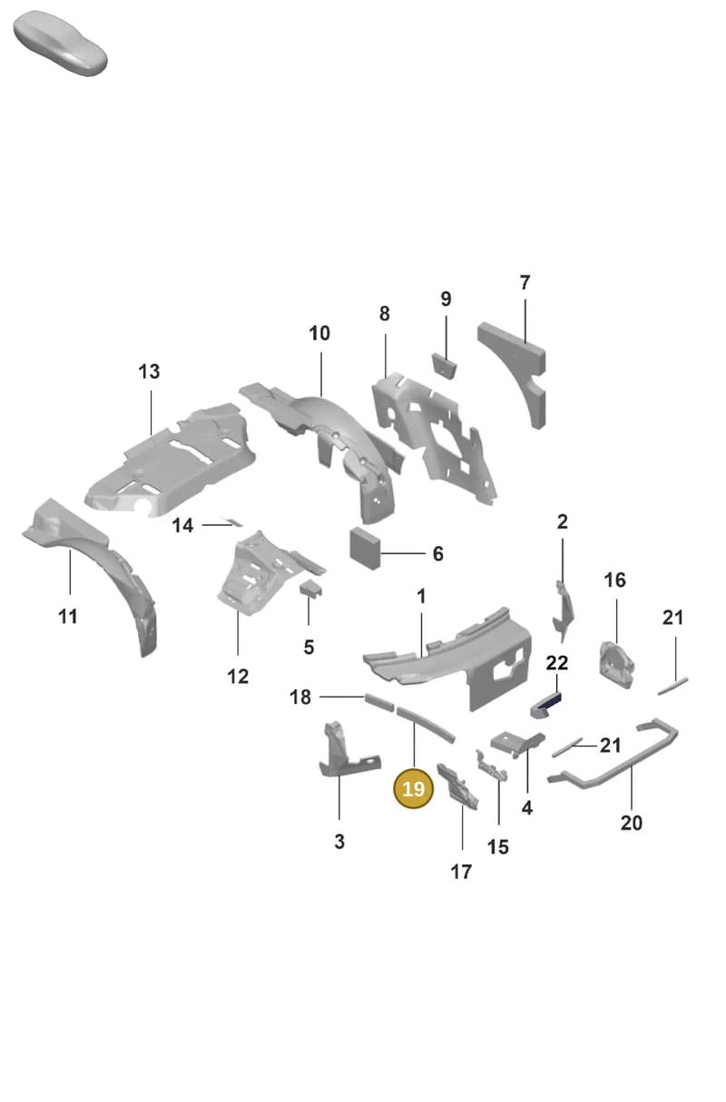 992868547A — Porsche 911 (2021-2022) diagram p59807800, position 19