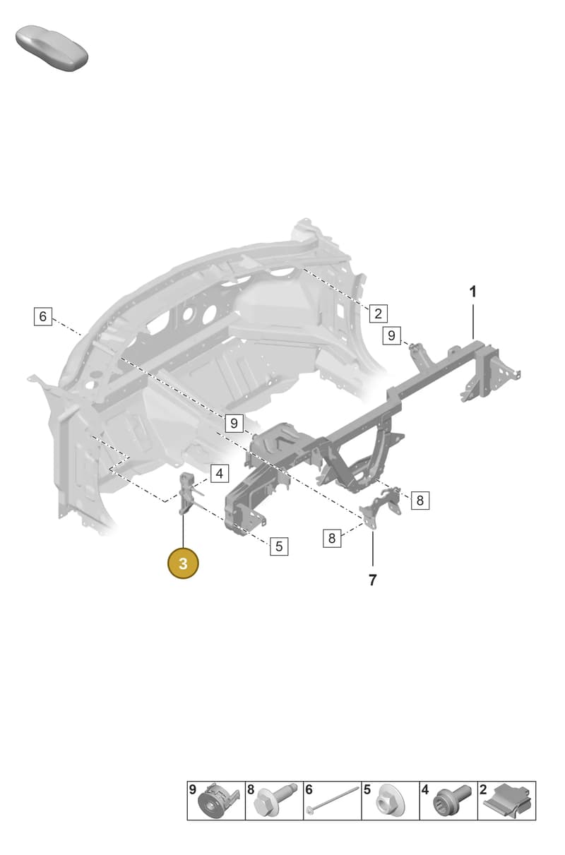 992868553 — Porsche 911 (2021-2022) diagram p53809200, position 3
