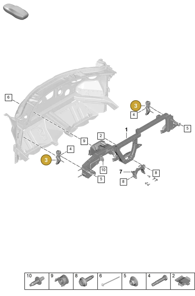 992868553 — Porsche 911 (2024-2025) diagram p63809150, position 3
