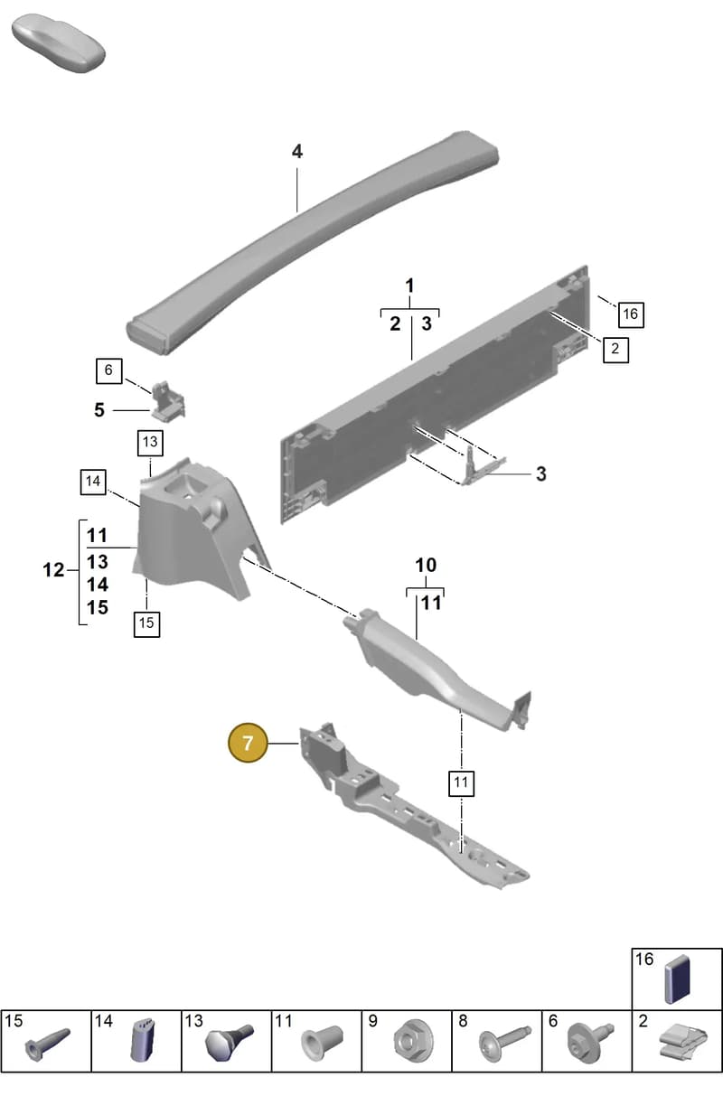 992868924 — Porsche 911 (2024-2025) diagram p63807530, position 7