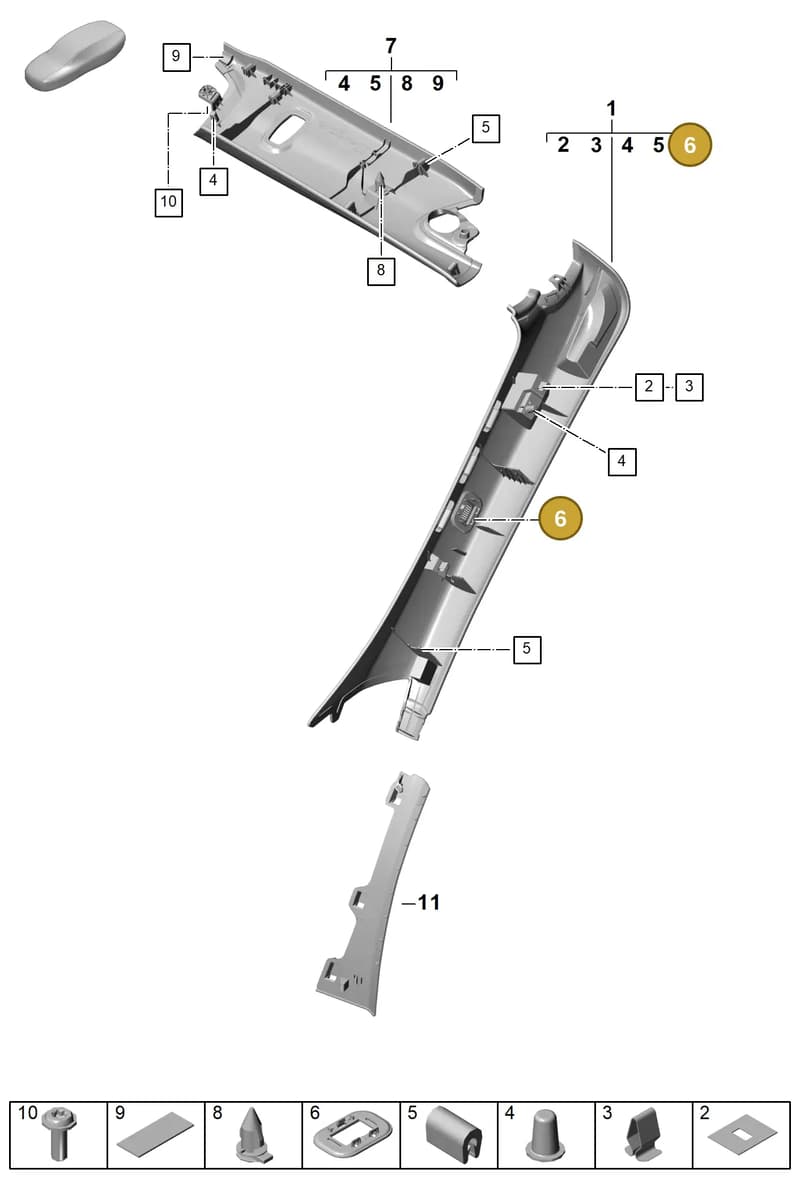 992868930 — Porsche 911 (2024-2025) diagram p63807210, position 6