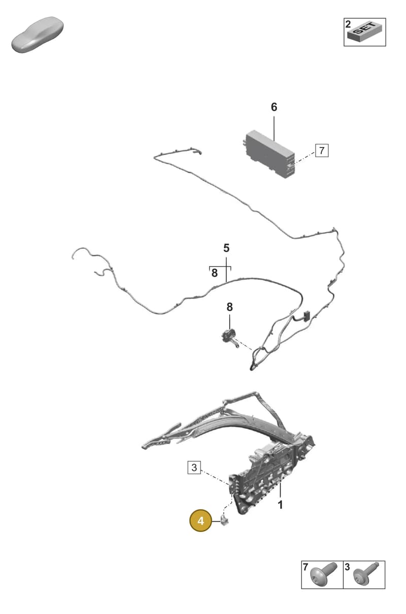 992871032 — Porsche 911 (2024-2025) diagram p53811200, position 4