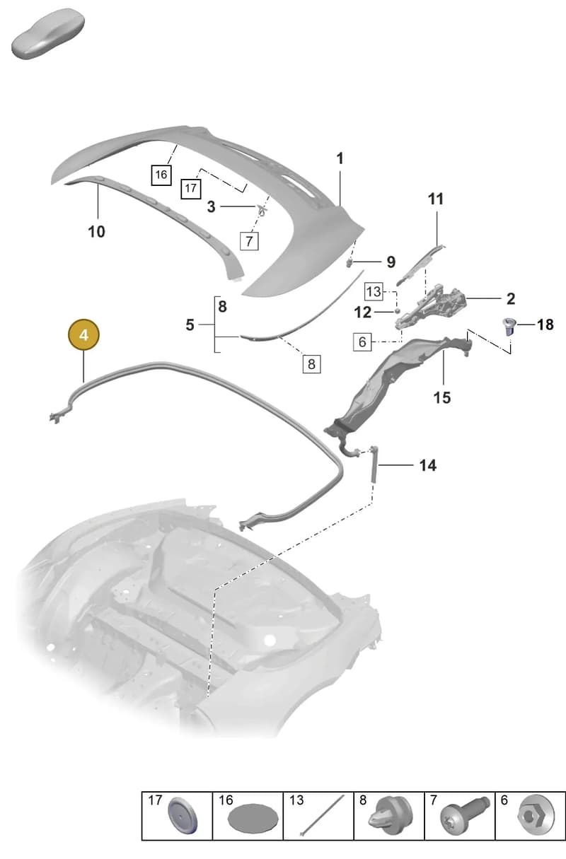 992871196 — Porsche 911 (2018-2024) diagram p53811060, position 4