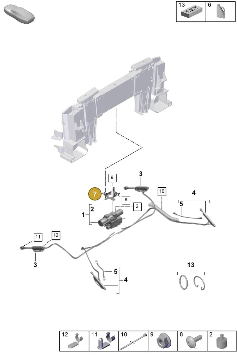 992871463A — Porsche 911 (2024-2025) diagram p63811450, position 7