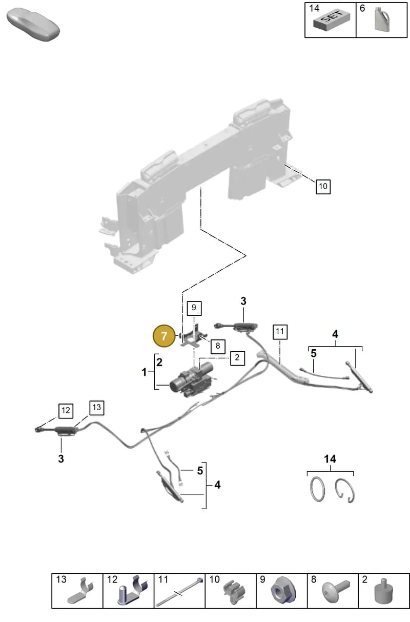 992871463 — Porsche 911 (2020-2022) diagram p53811450, position 7
