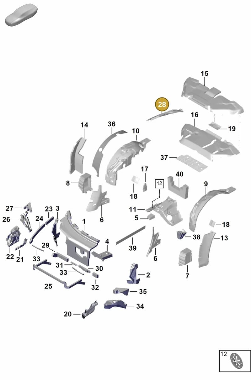 992871469 — Porsche 911 (2024-2025) diagram p63807450, position 28