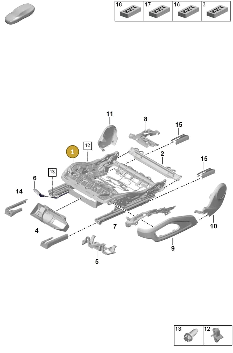 992881106F — Porsche 911 (2024-2025) diagram p63817100, position 1