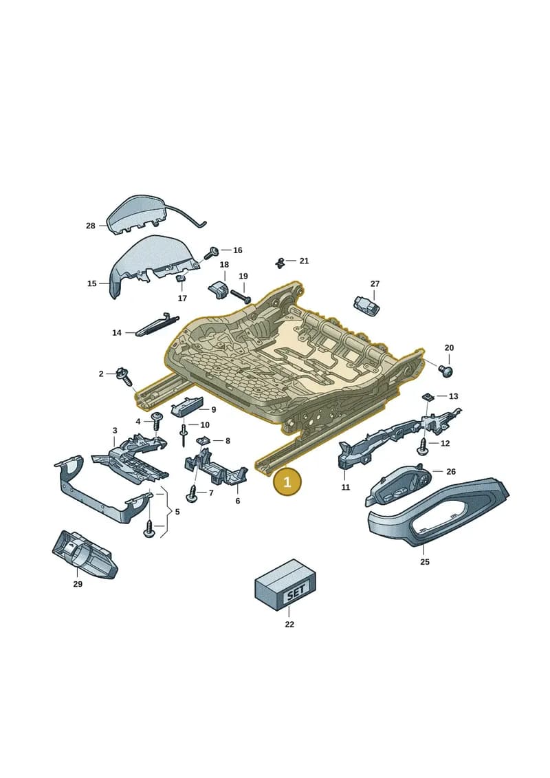 992881106G — Audi RS e-tron GT (2020-2025) diagram 4j1881000, position 1
