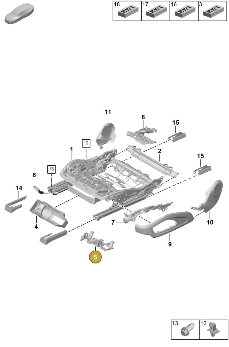 992881547 — Porsche 911 (2024-2025) diagram p63817100, position 5