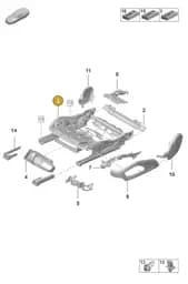 992882025Y Porsche Seat Frame