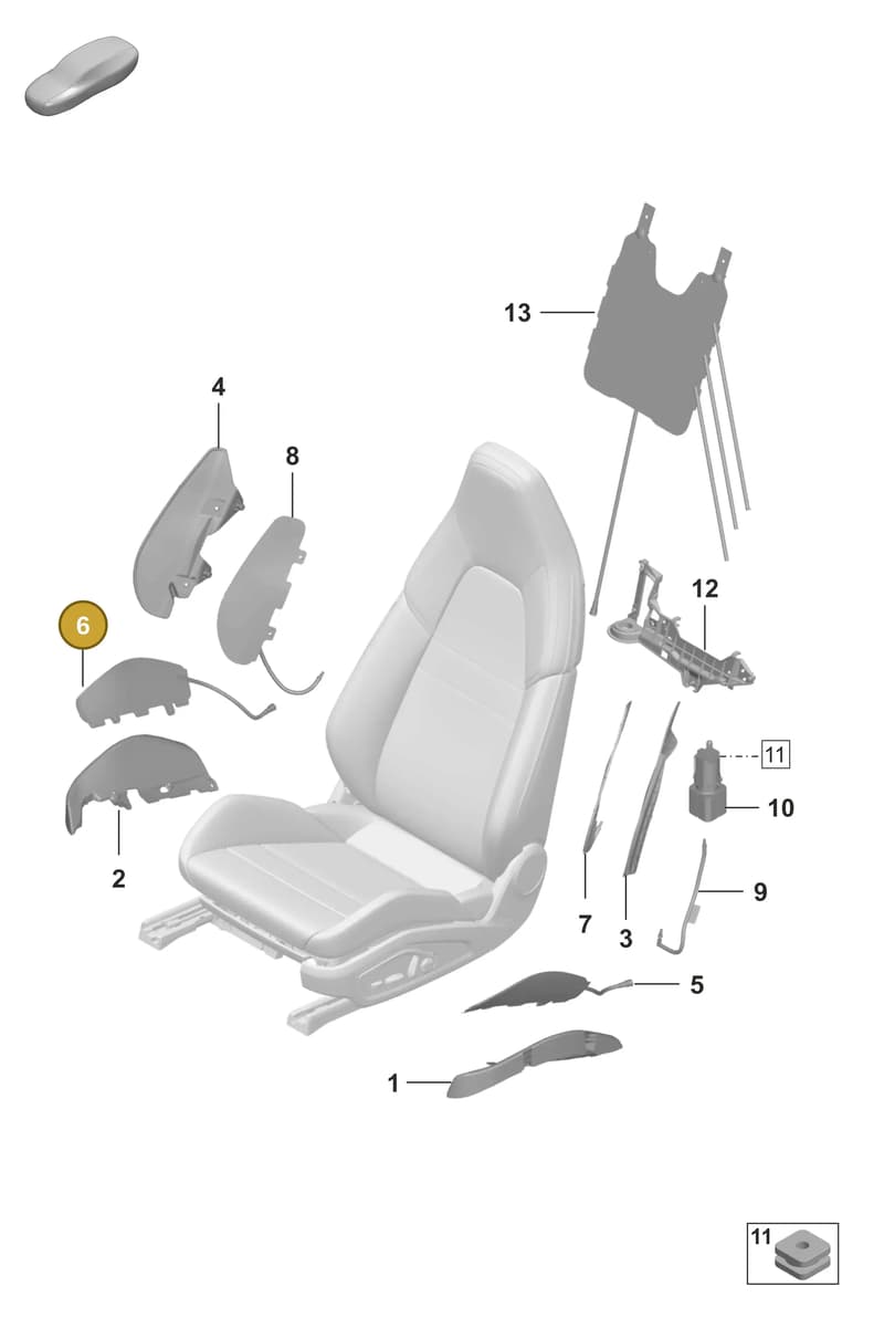 992882386 — Porsche 911 (2020-2022) diagram p53817620, position 6