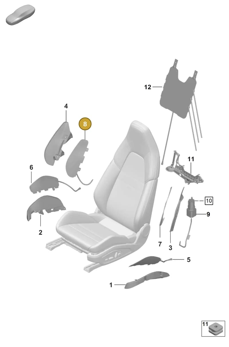 992882772 — Porsche 911 (2021-2022) diagram p59817620, position 8