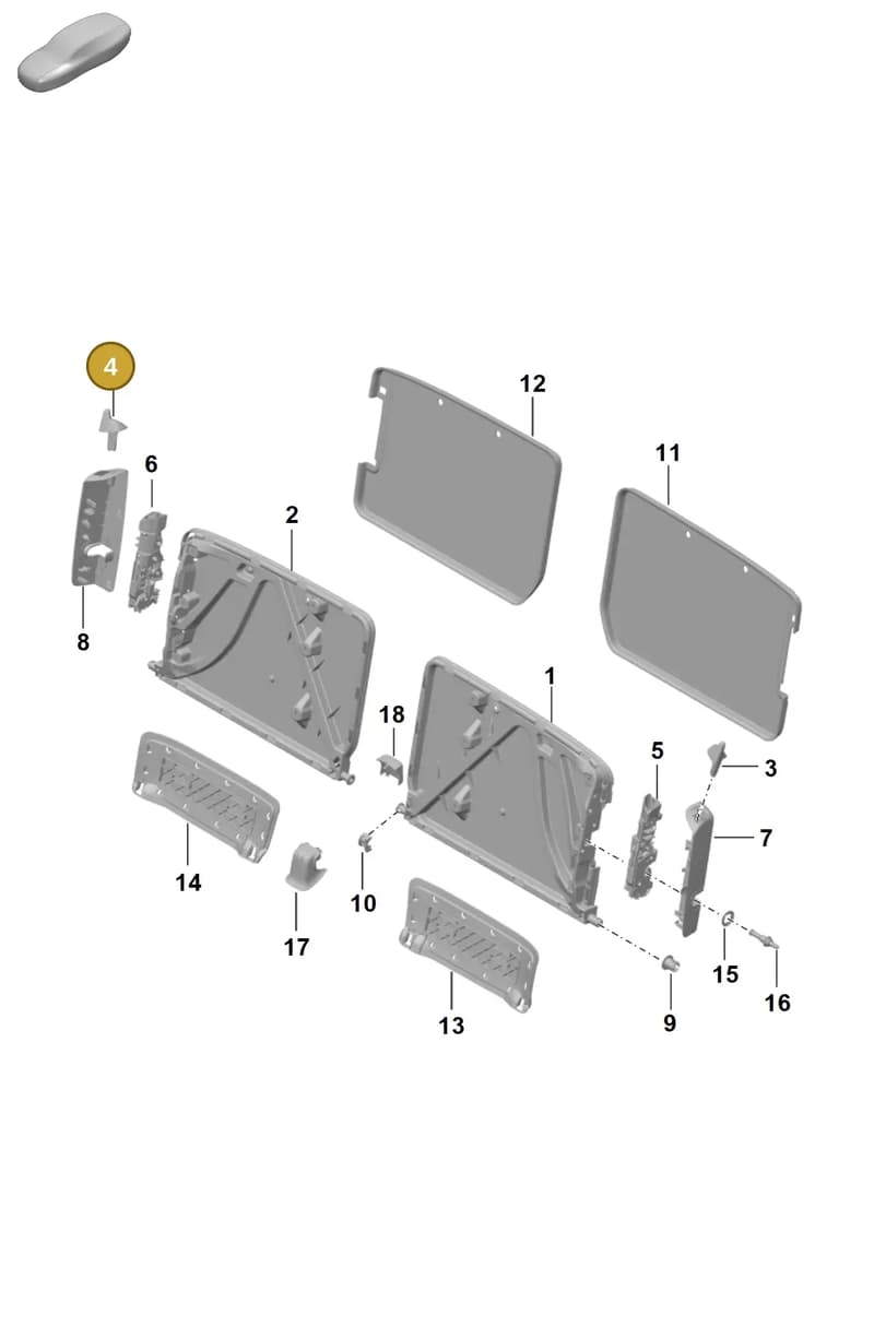 9928856441E0 — Porsche 992 Carrera Coupe (2024-) diagram p63818000, position 4