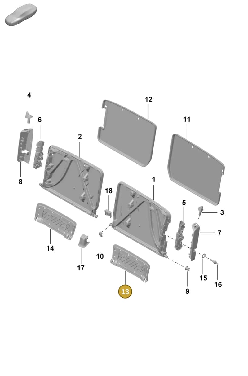 992886265 — Porsche 911 (2020-2022) diagram p57818000, position 13