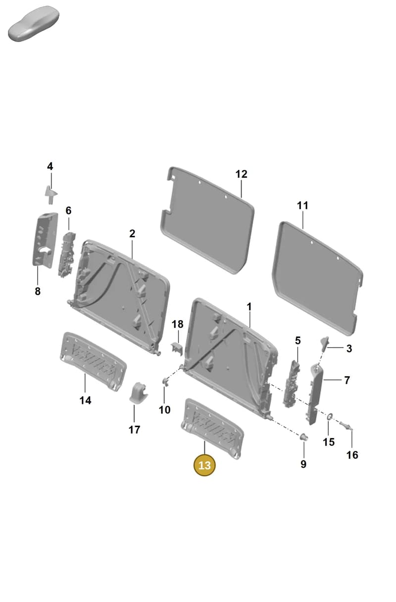 992886265 — Porsche 911 (2024-2025) diagram p63818000, position 13