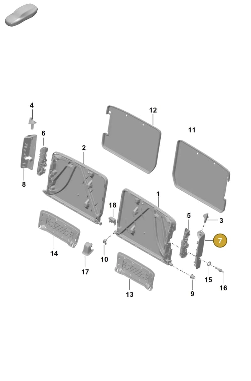 9928867431E0 — Porsche 992 Carrera Coupe (2024-) diagram p63818000, position 7