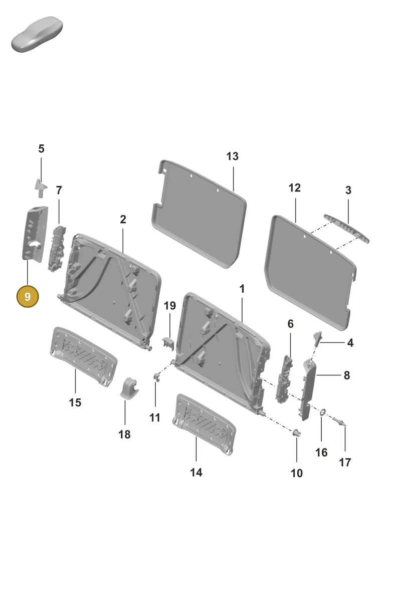 9928867441E0 — Porsche 911 (2018-2024) diagram p53818000, position 9