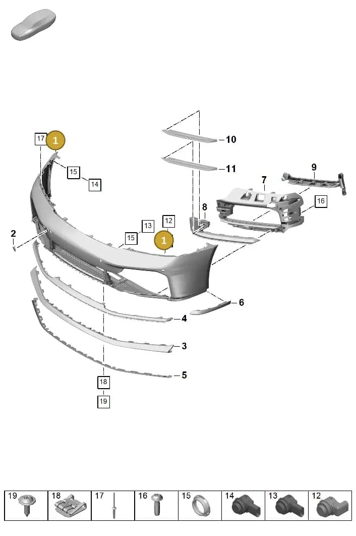 992898010P — Porsche 911 (2024-2025) diagram p63802000, position 1