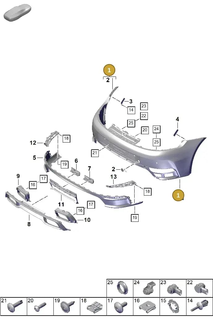 992898014BA — Porsche 911 (2024-2025) diagram p63802500, position 1