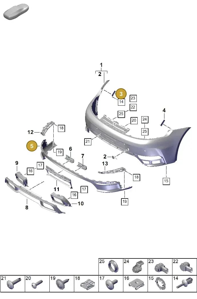 992898014BDOK1 — Porsche 911 (2024-2025) diagram p63802500, position 3+5
