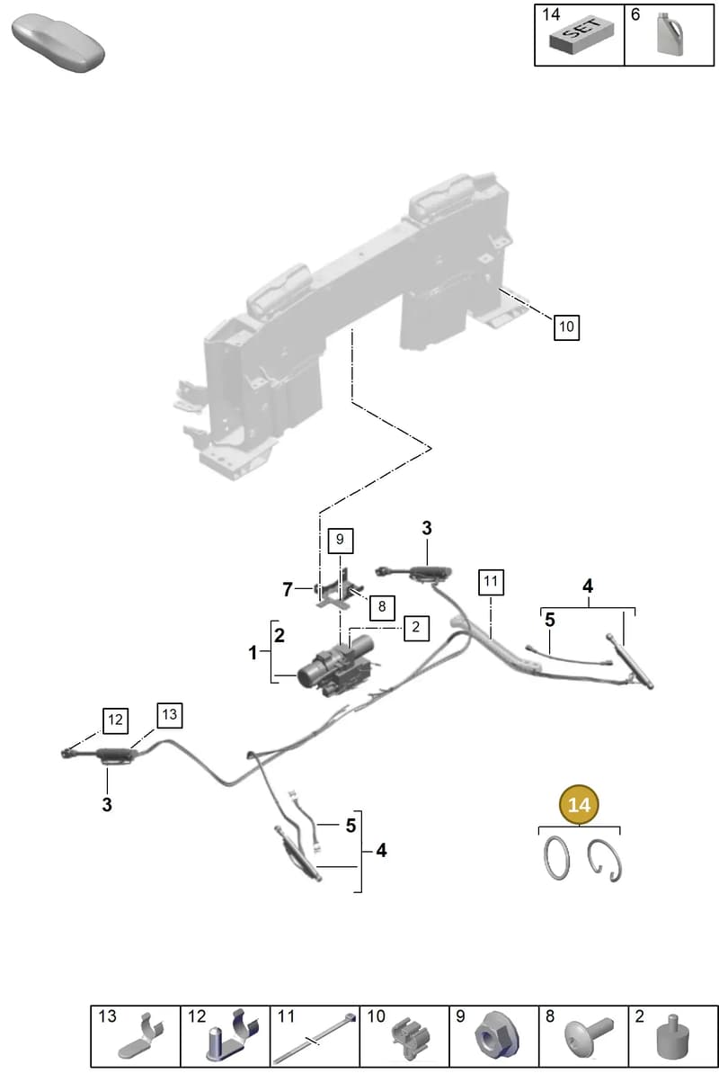 992898030 — Porsche 911 (2020-2022) diagram p53811450, position 14