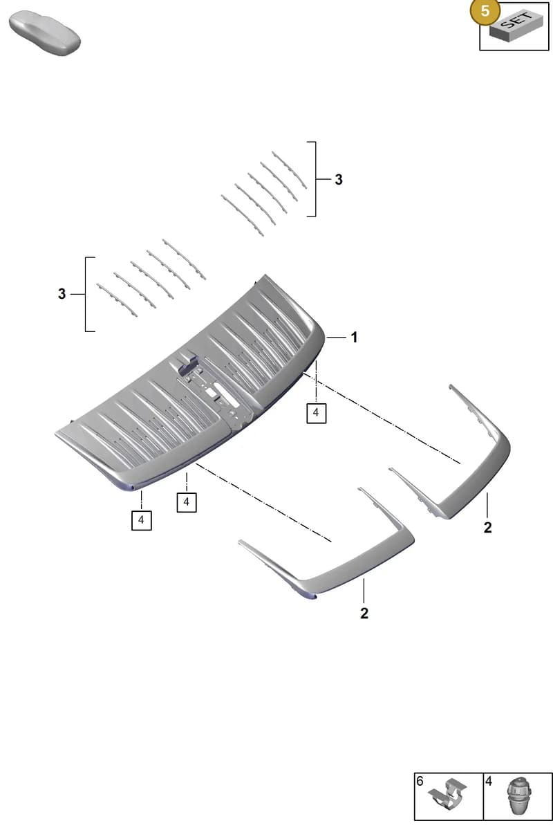992898070 — Porsche 911 (2024-2025) diagram p63803120, position 5