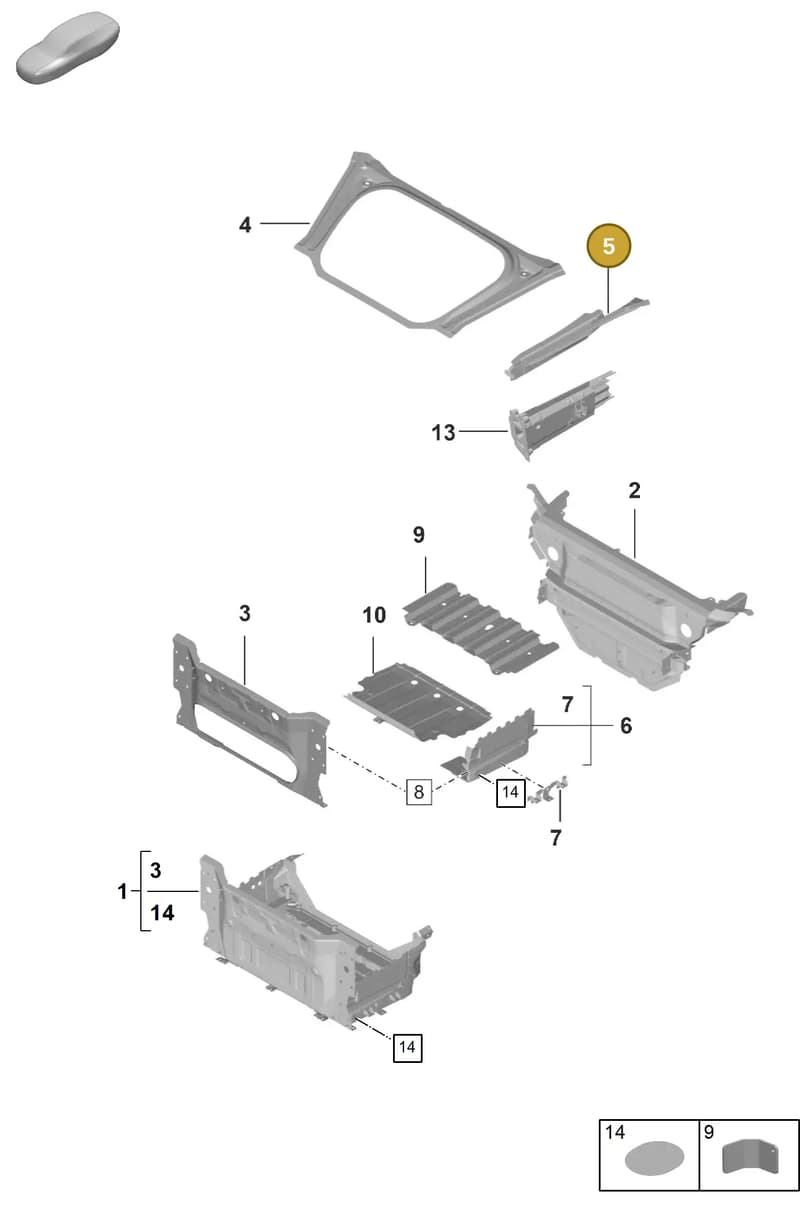 992898338GRV — Porsche GT3 RS (2021-) diagram p59801110, position 5