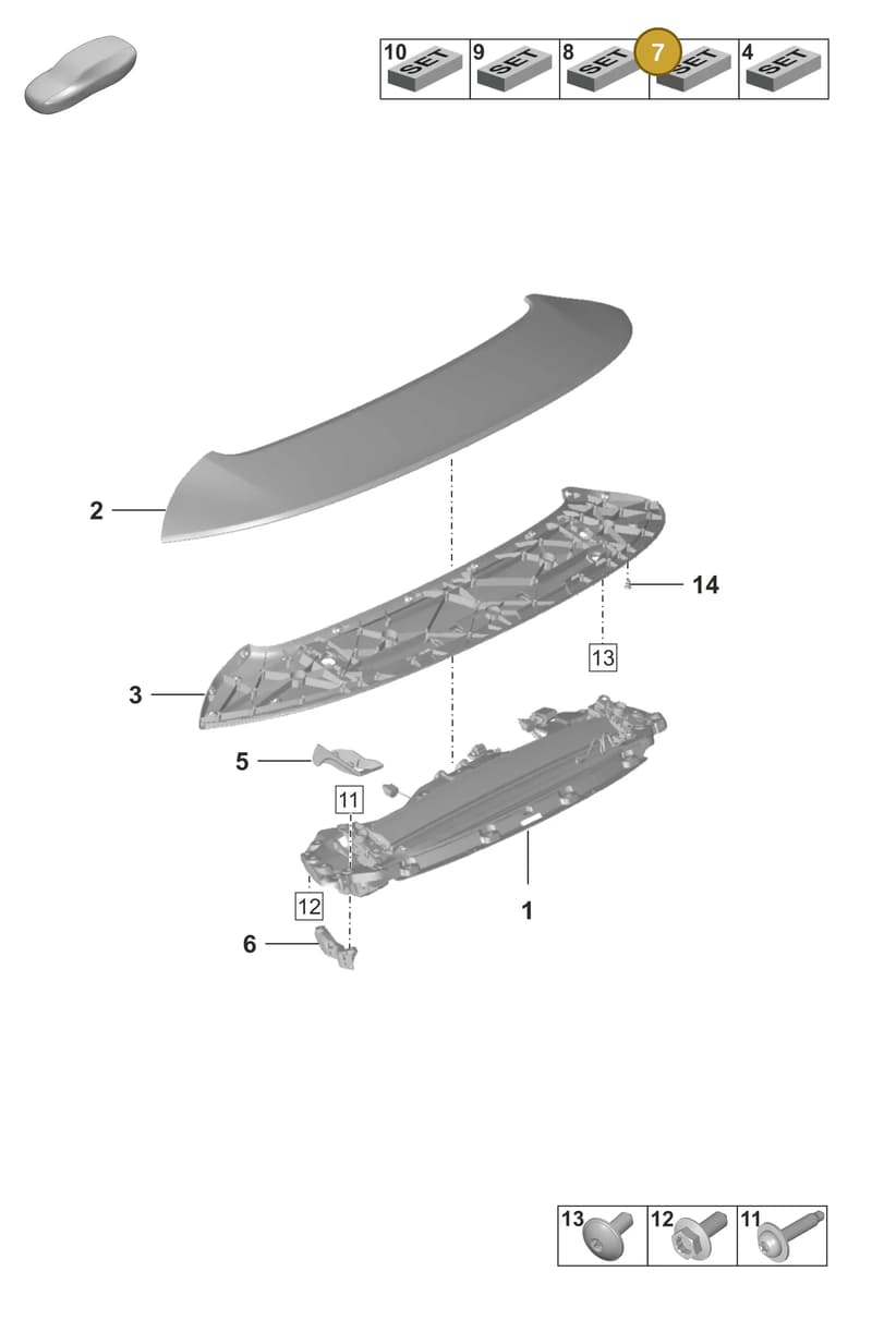 992898403 — Porsche 911 (2018-2024) diagram p53803150, position 7