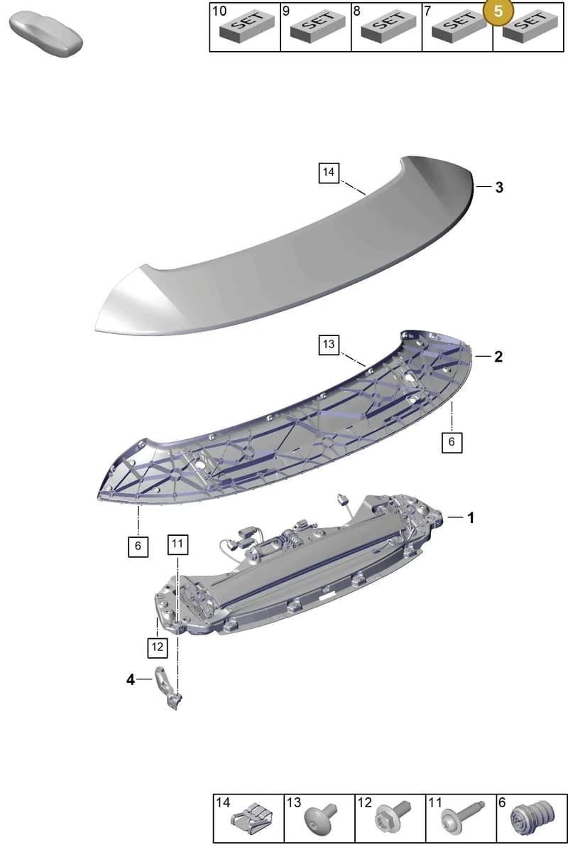 992898463 — Porsche 911 (2024-2025) diagram p63803150, position 5