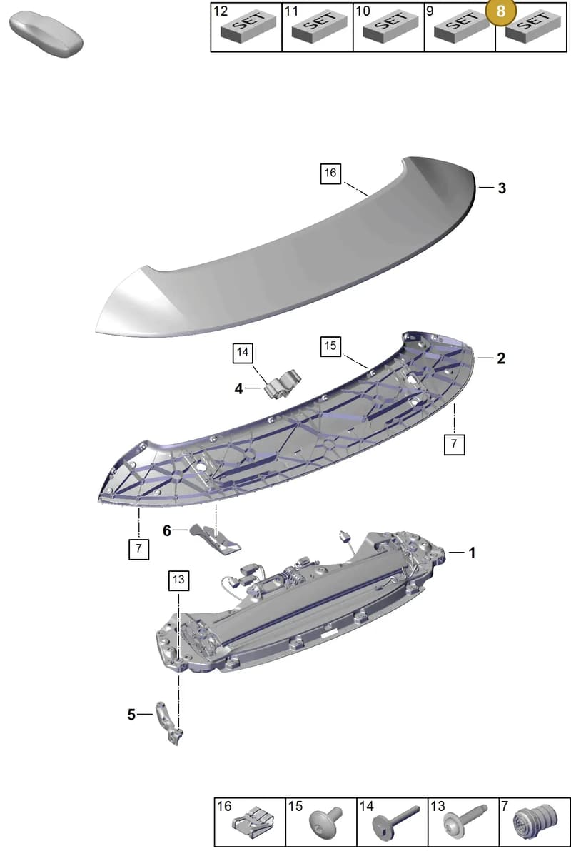 992898464 — Porsche 911 (2024-2025) diagram p63803160, position 8