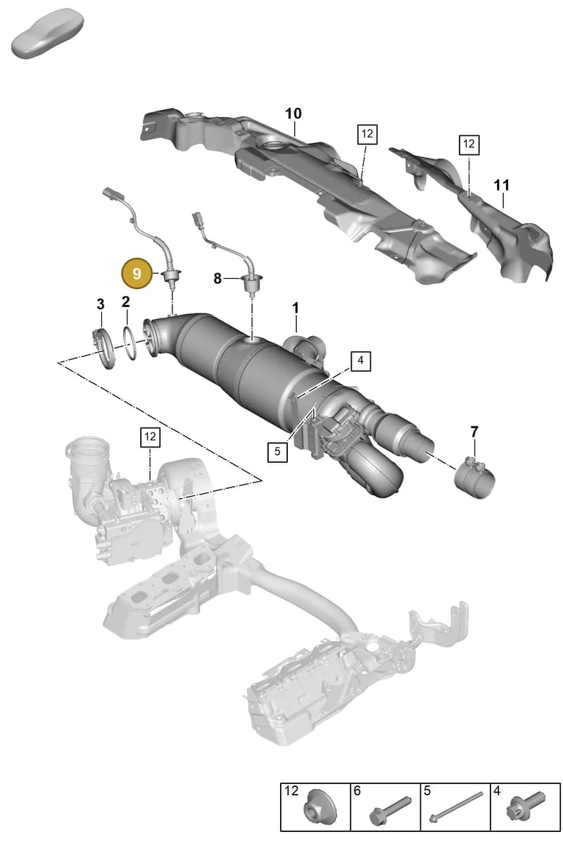 992906265 — Porsche 911 (2024-2025) diagram p63202260, position 9