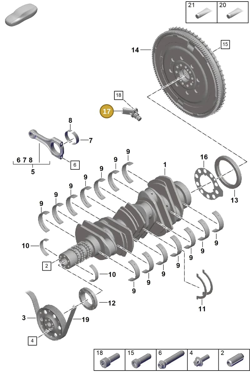 992906401B — Porsche 911 (2021-2022) diagram p59102000, position 17