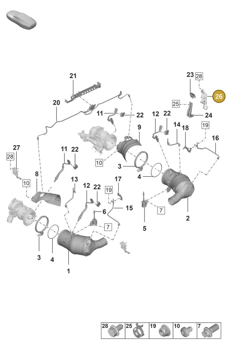 992906407C — Porsche 911 (2024-2025) diagram p53202200, position 26