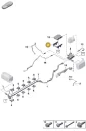992907347 Porsche Retainer for Control Unit