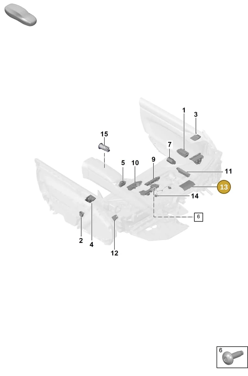 992907451A — Porsche 911 (2024-2025) diagram p63905400, position 13