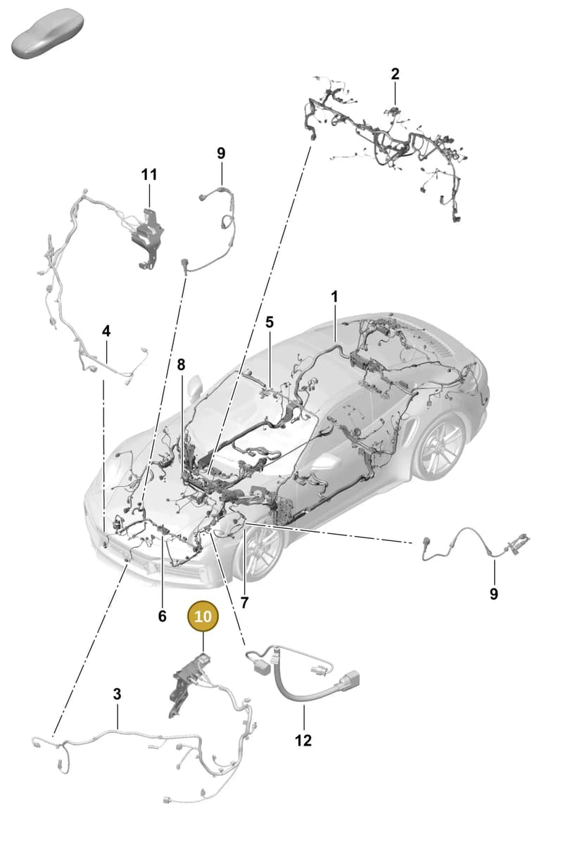 992907462B — Porsche 911 (2020-2022) diagram p57902100, position 10