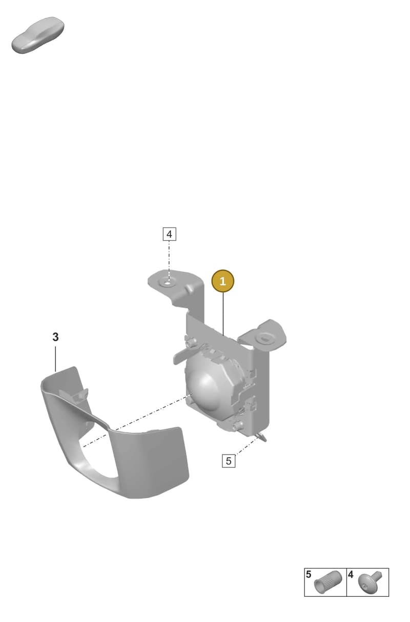 992907561J — Porsche 911 (2018-2024) diagram p53901050, position 1