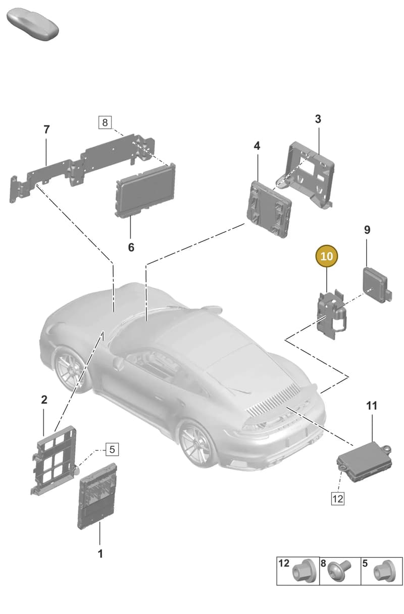 992907681B — Porsche 911 (2020-2022) diagram p57901040, position 10