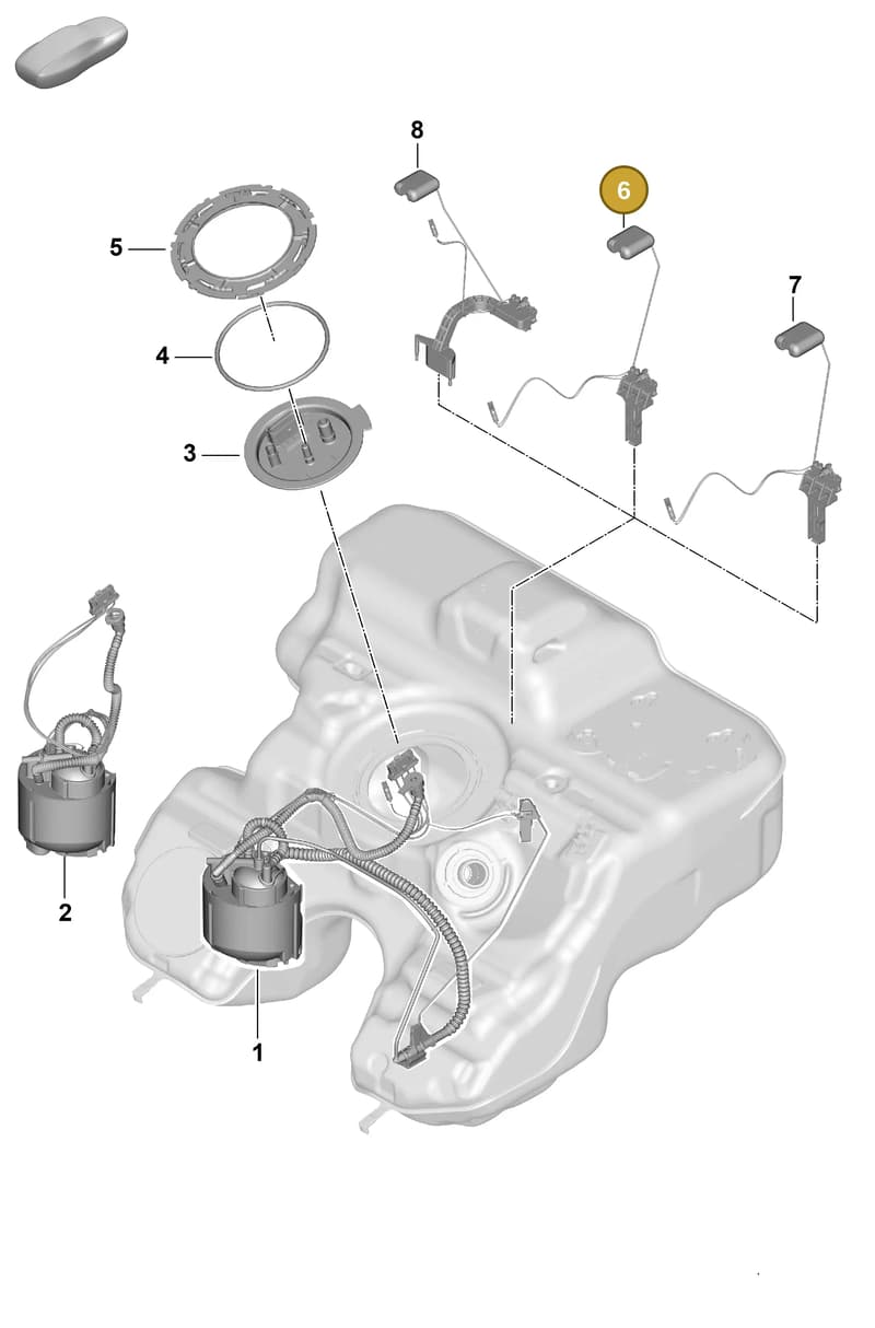992919673C — Porsche 911 (2024-2025) diagram p63201050, position 6
