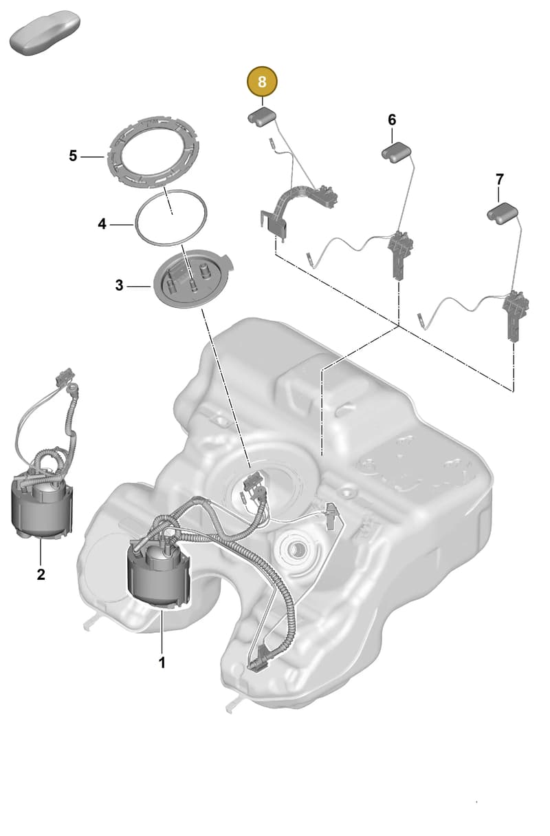 992919673 — Porsche 911 (2024-2025) diagram p63201050, position 8