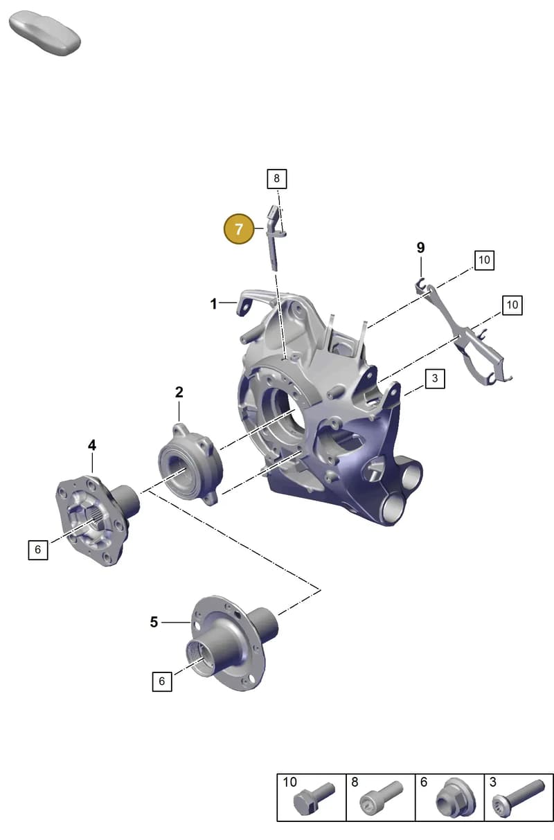 992927807 — Porsche 911 (2020-2022) diagram p57501000, position 7