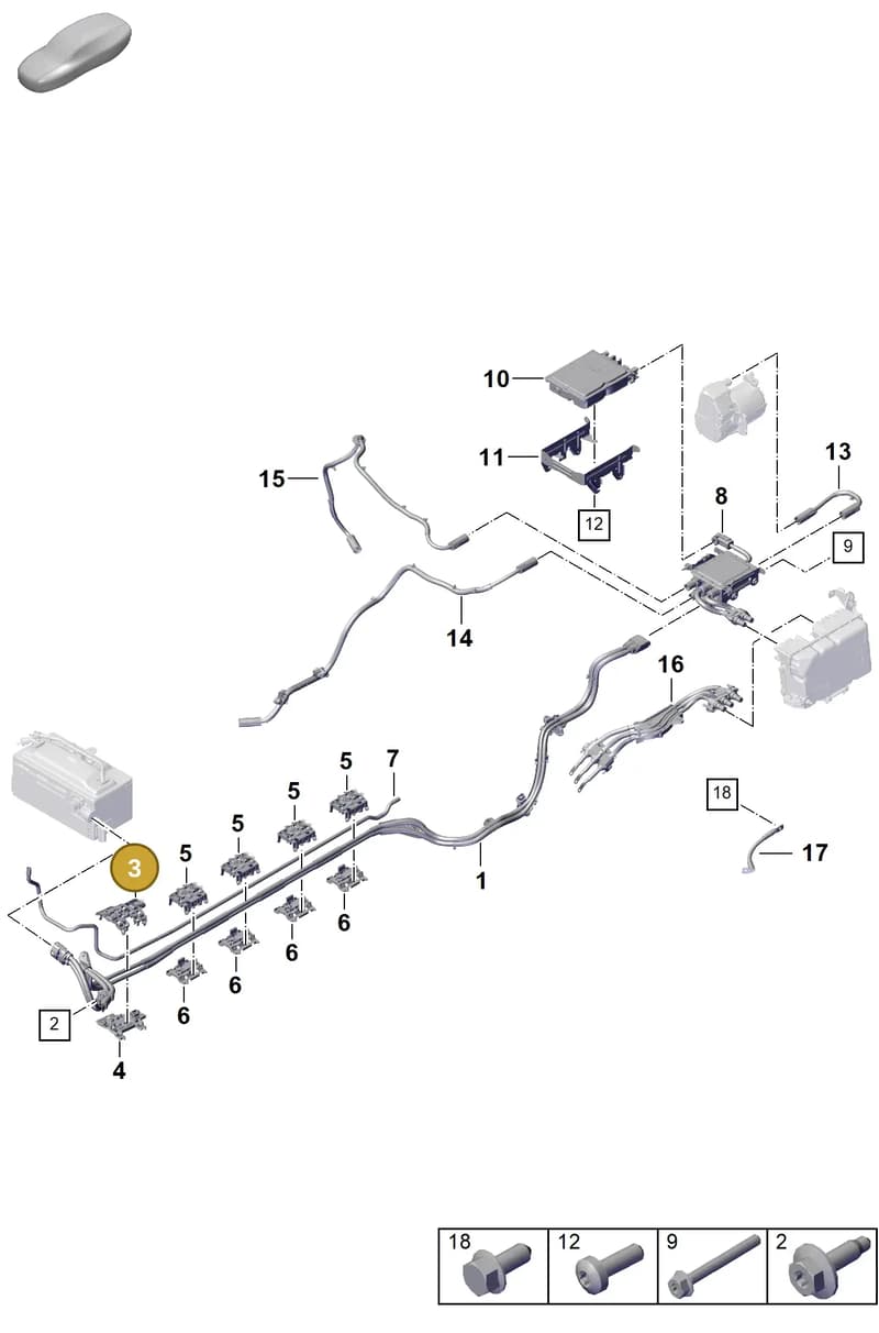 992937212 — Porsche 911 (2024-2025) diagram p63904000, position 3