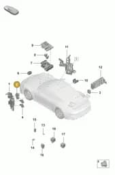 992937503 Porsche Relay Plate