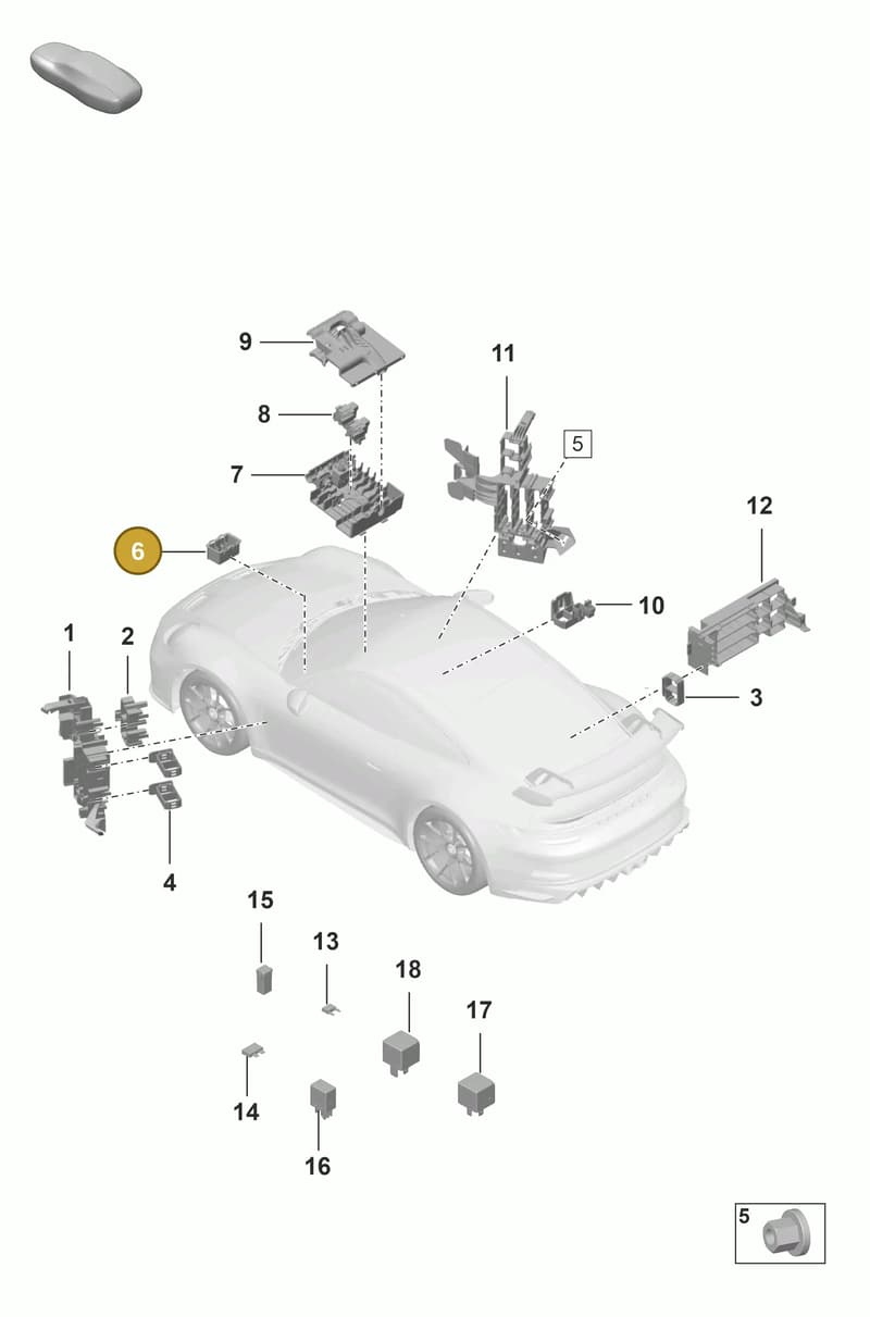 992937552 — Porsche 911 (2021-2022) diagram p59902000, position 6