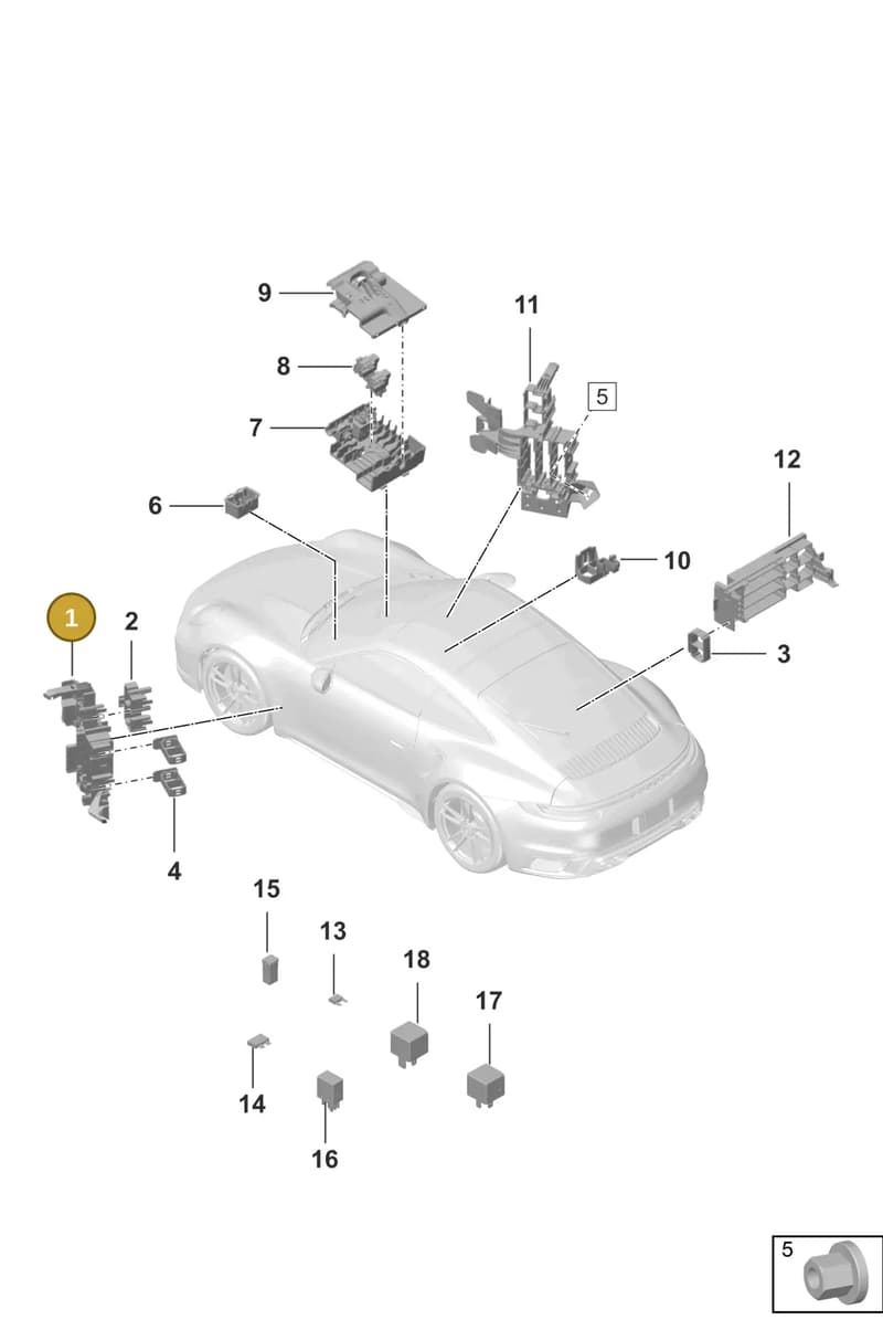 992937615 — Porsche 911 (2020-2022) diagram p57902000, position 1