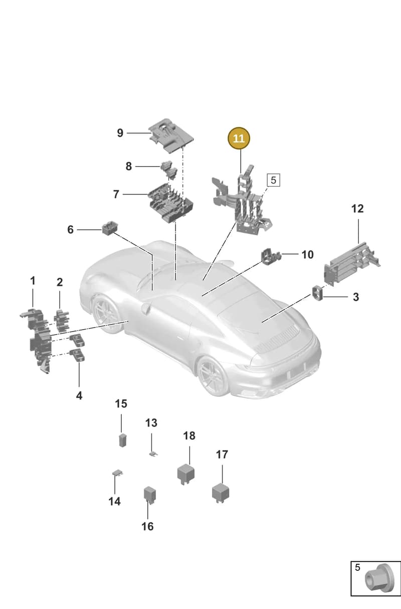 992937617 — Porsche 911 (2020-2022) diagram p57902000, position 11